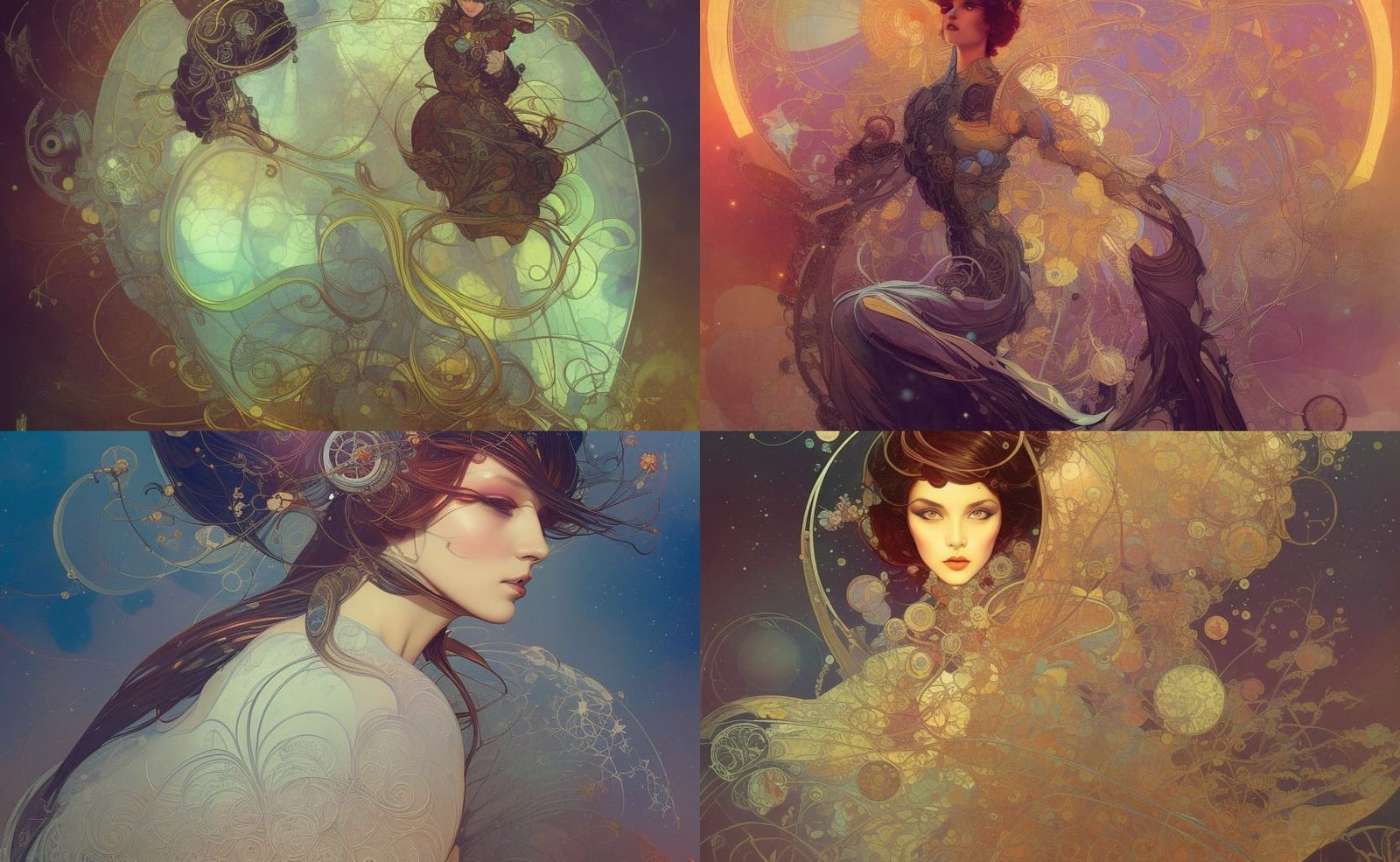 Steampunk Astronaut in Victorian Fantasy Style