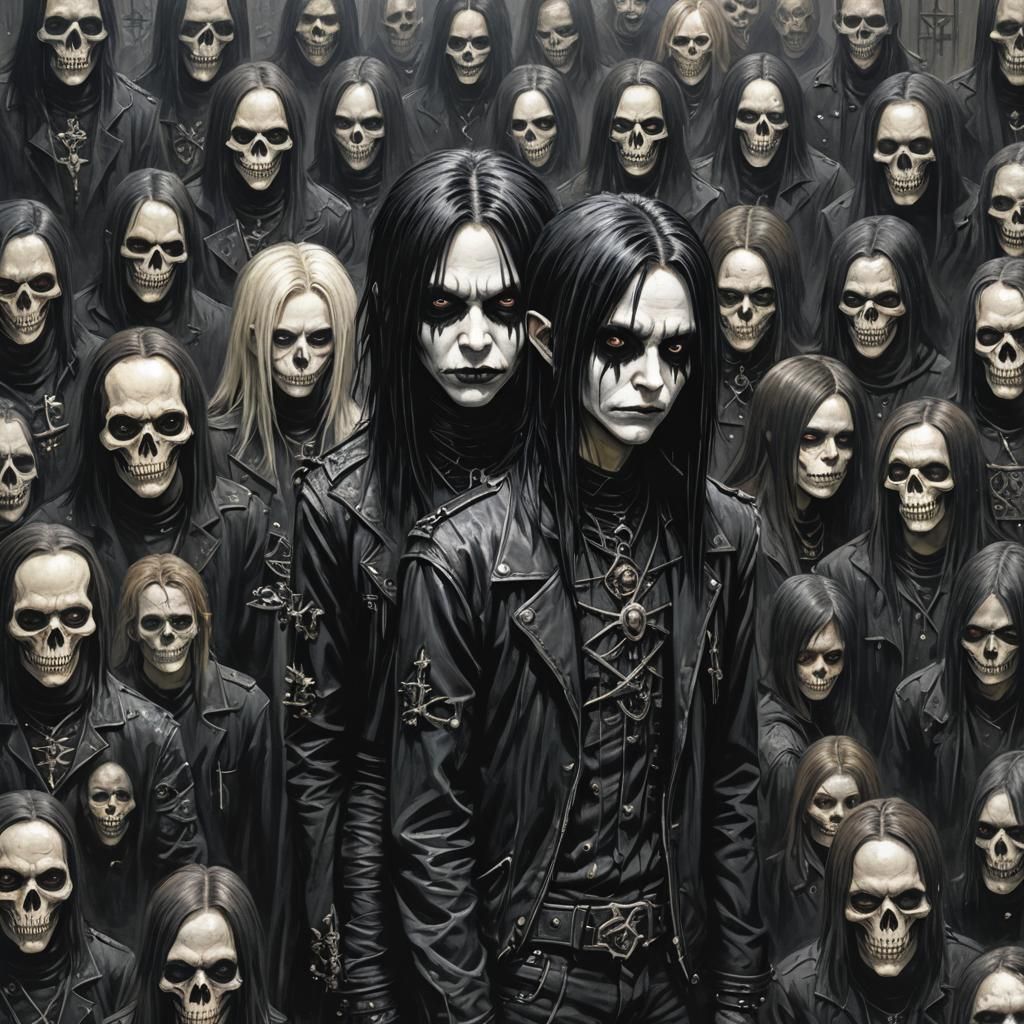 Gothic Emo Sinister Scene in 2000s Style