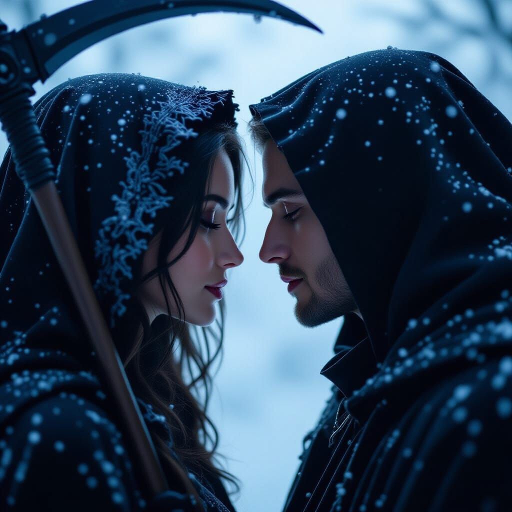 Loving Grim Reapers: Ethereal Gaze into Infinity