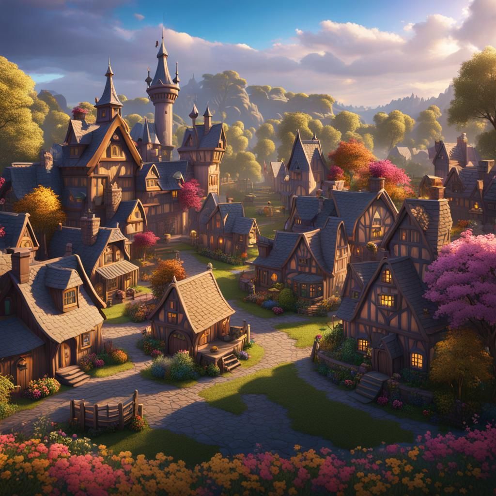 Ponyville and the Mane Six: Fantasy Concept Art