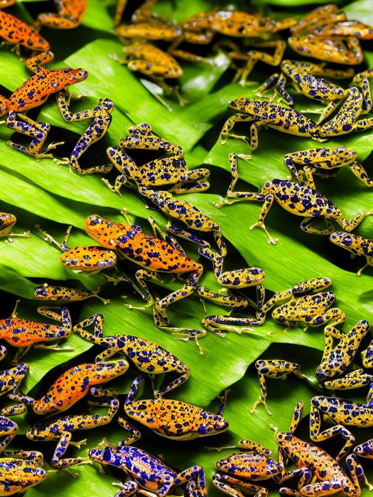 Giant Dart Frog Formed From Thousands in Surreal Macro Photo...