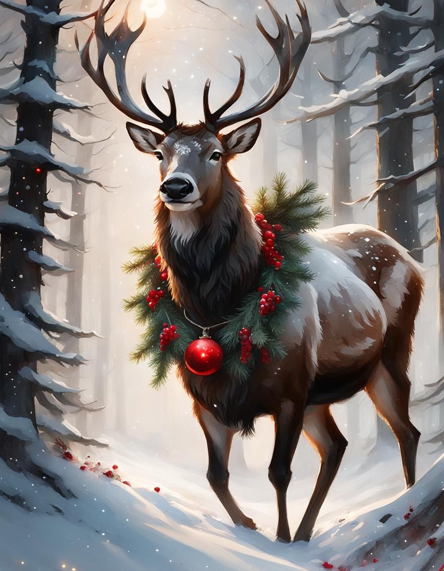 Christmas deer