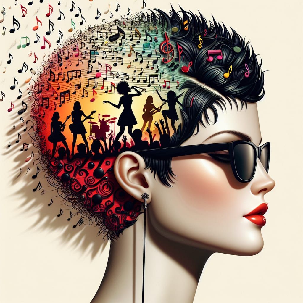 The music is her life