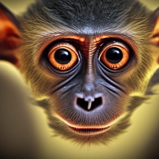 Extraterrestrial Monkey Bat Hybrid