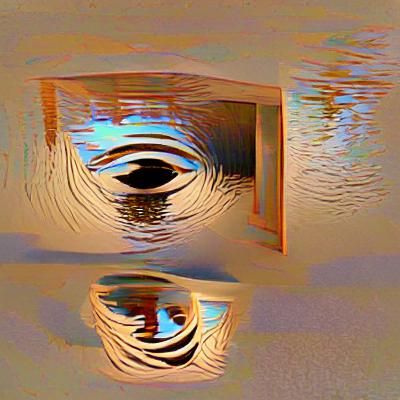 Infinite Reflection: Solitary Figure in Mirrored Space