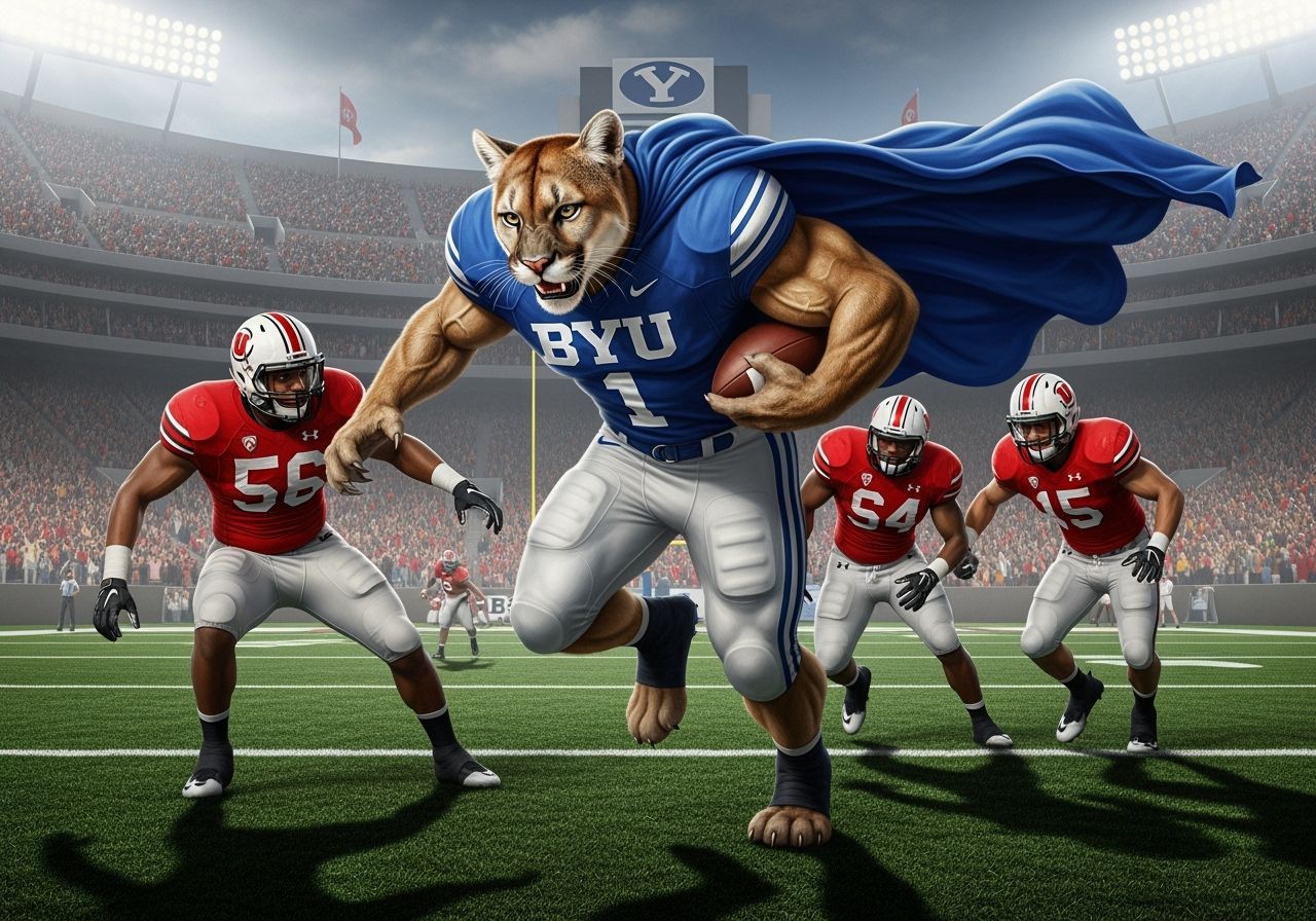 Mountain Lion Football Hero Crushes Rivals