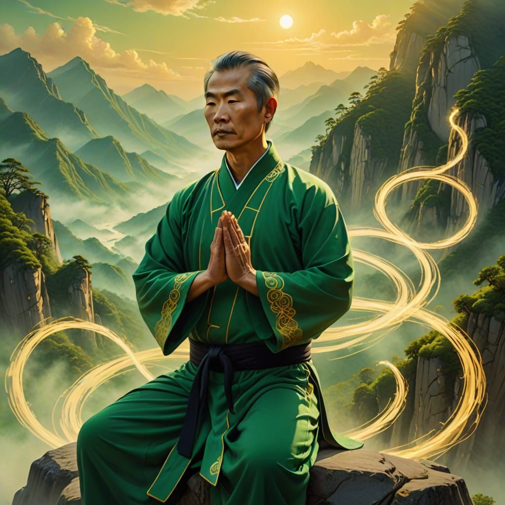 Tai Chi Master in Spiritual Surrealism