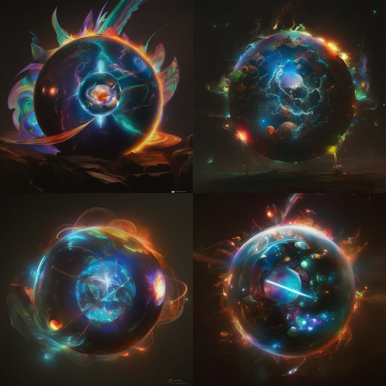 Fantastical Plasma Orb of Electrical Energy