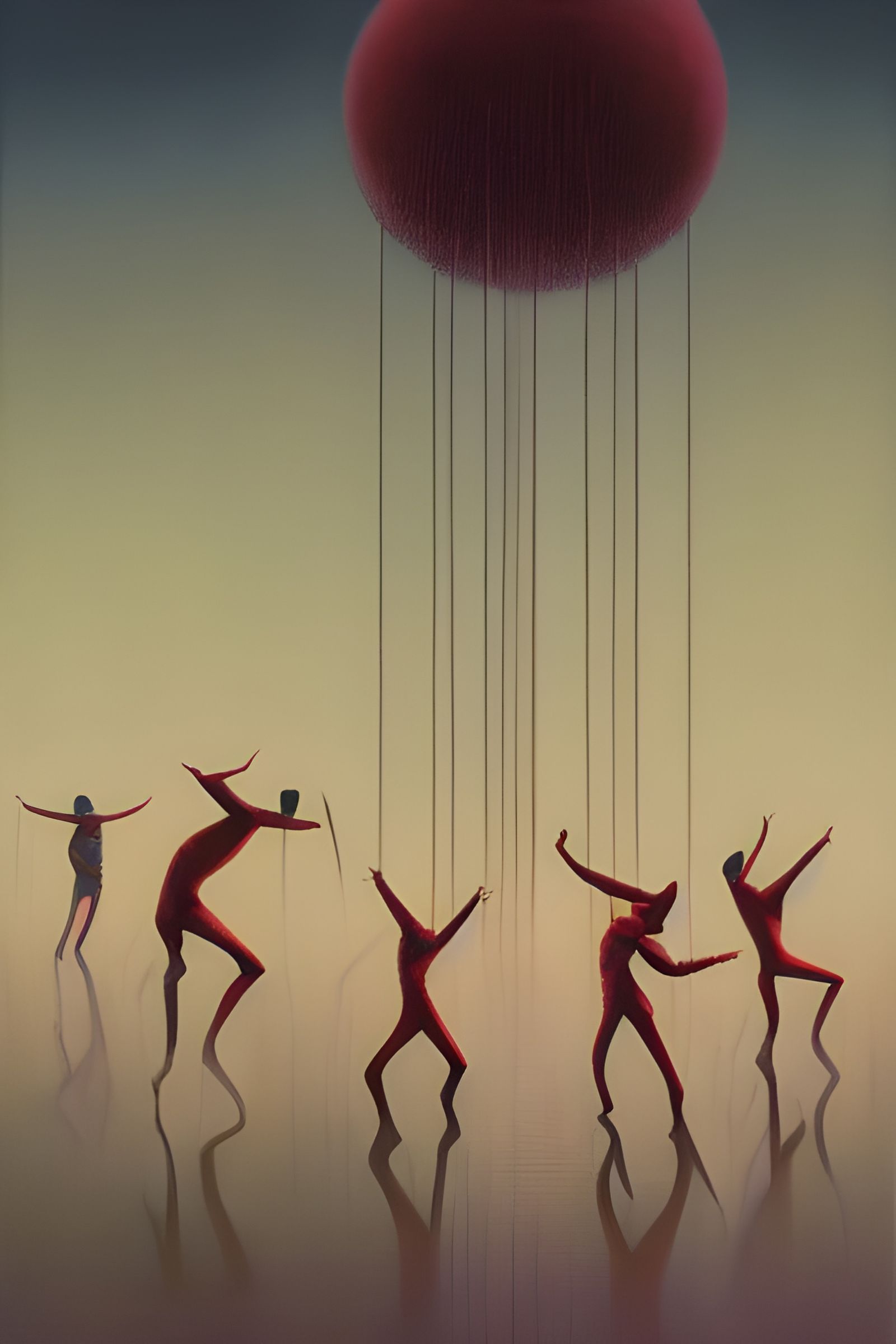 Ziggurat Dance Cult: Hyperdetailed Digital Illustration