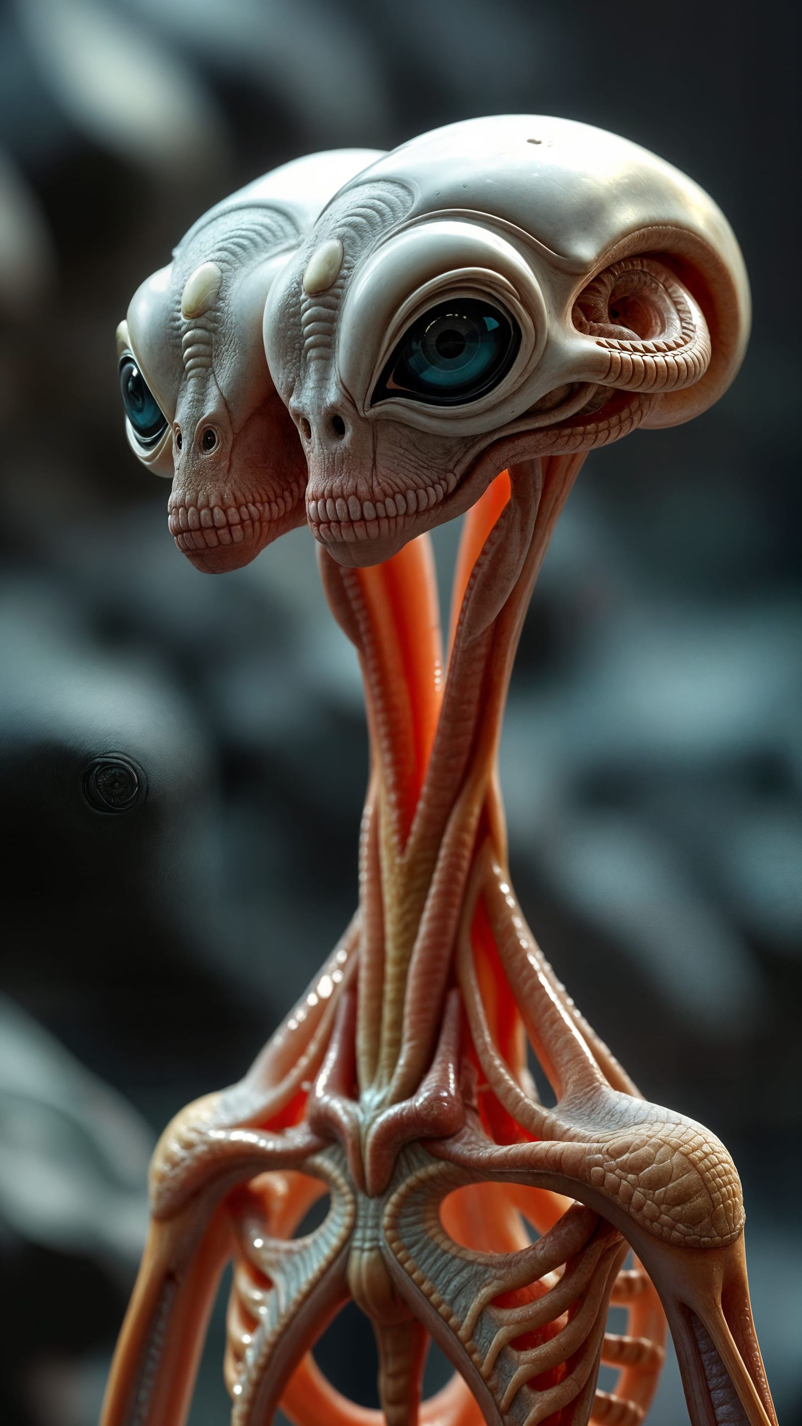 Moebius-Inspired, Photorealistic Alien with Semi-Transparent...