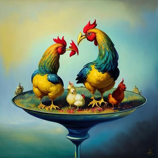 Impressionistic fantasy world of Sharon and Fiona Peckington...