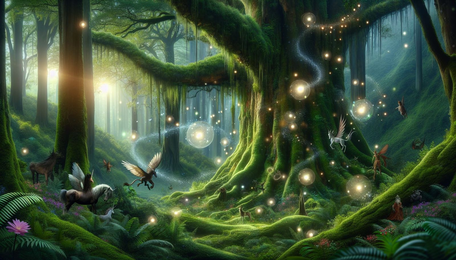 mistic forest, imbued with myth and magic