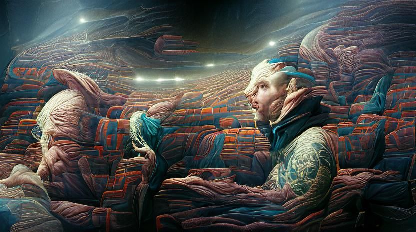 Surreal Alien Landscape in a Futuristic Style