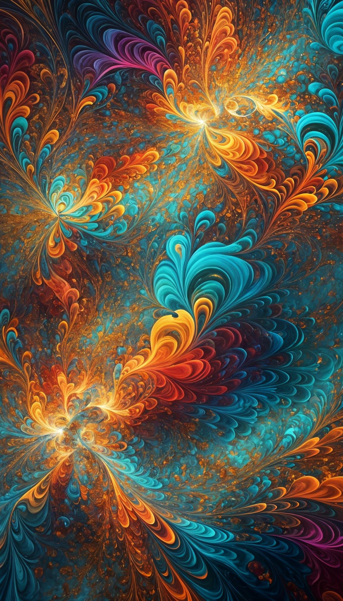 Vivid Abstract Silk 3D Rendering