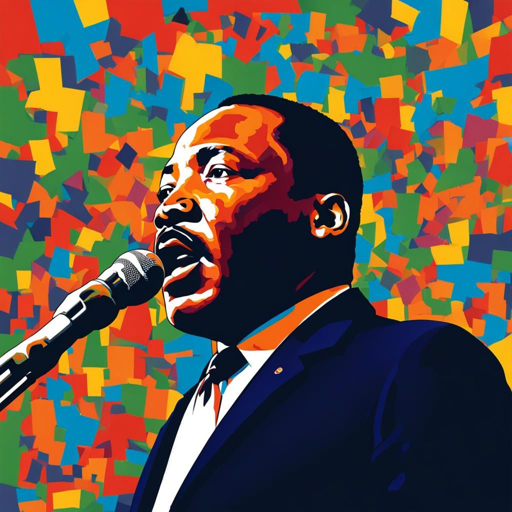 Martin Luther King's Dream: Abstract Art in Color