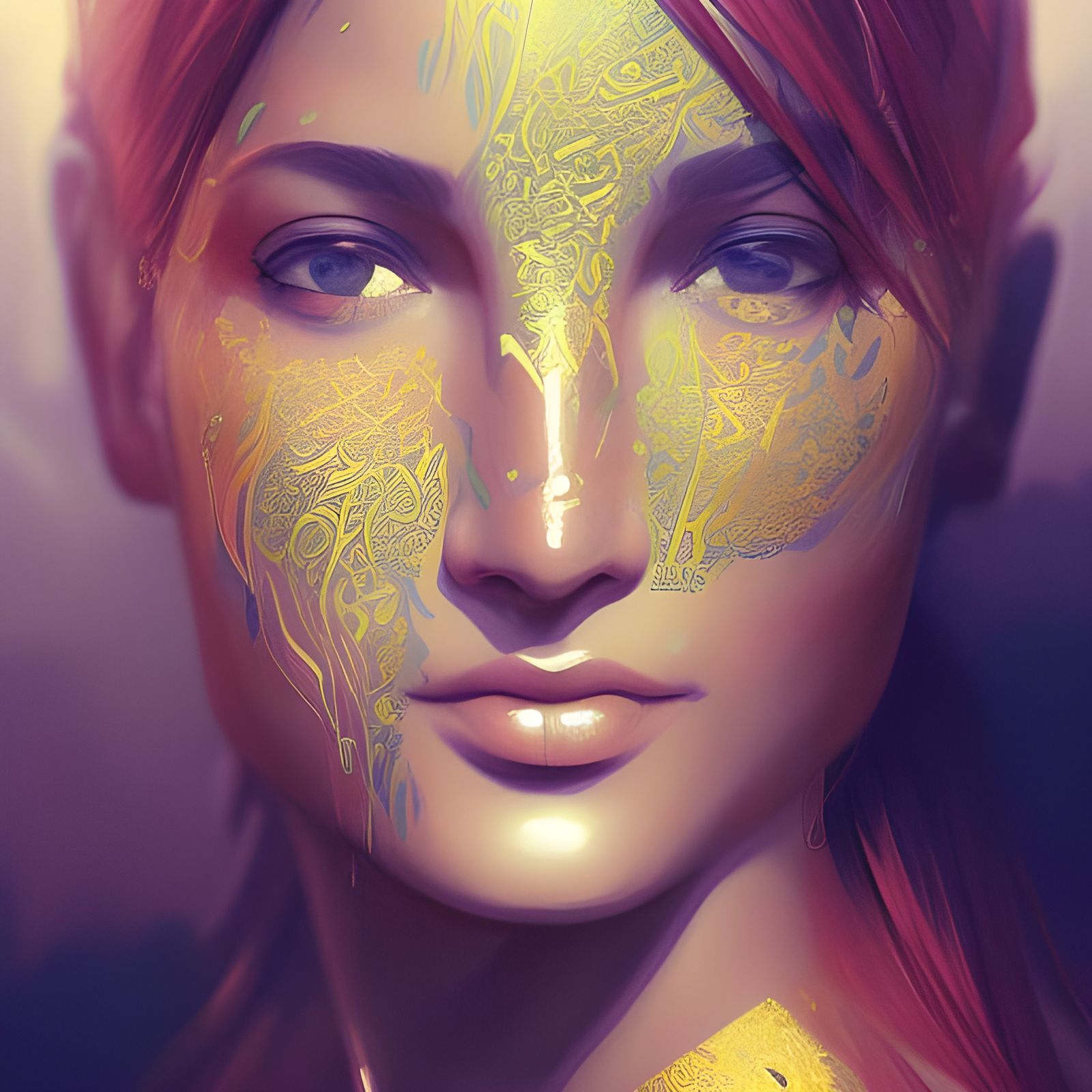 Arabic Calligraphy Portrait in Detailed 8K