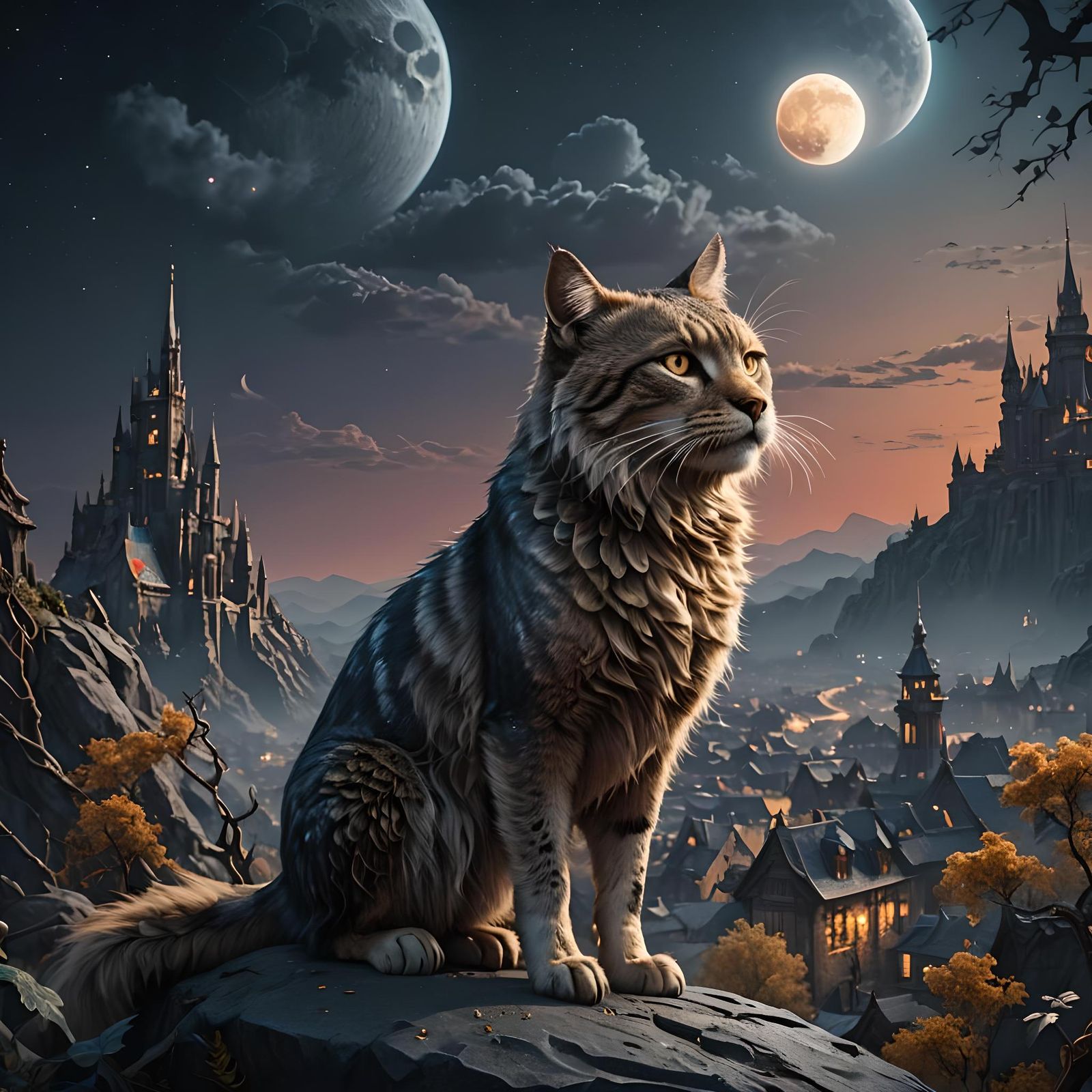 Cat on another planet