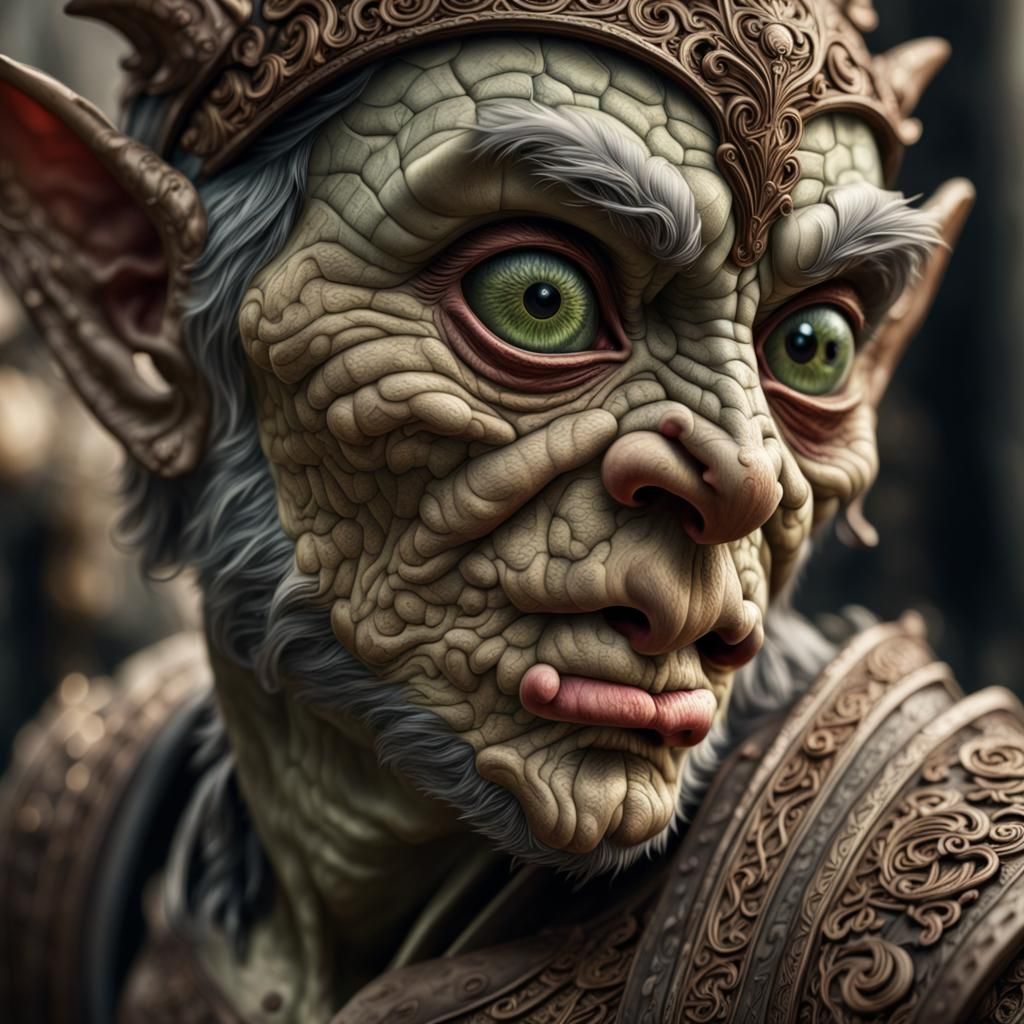 Hyperrealistic Goblin in Cinematic Lighting