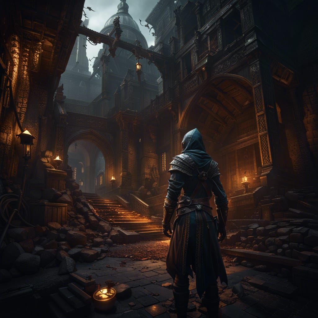 Assassin's Despair: Dark Fantasy Concept Art