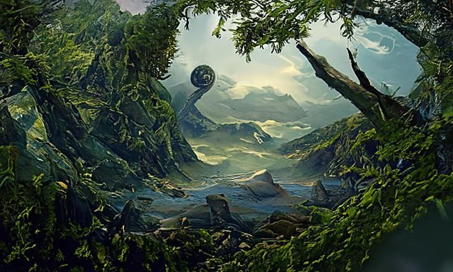 Tree of Sacred Geometry in Horror Mist