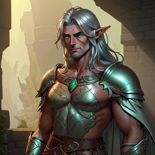 High Elf Barbarian in Golden Hour Light