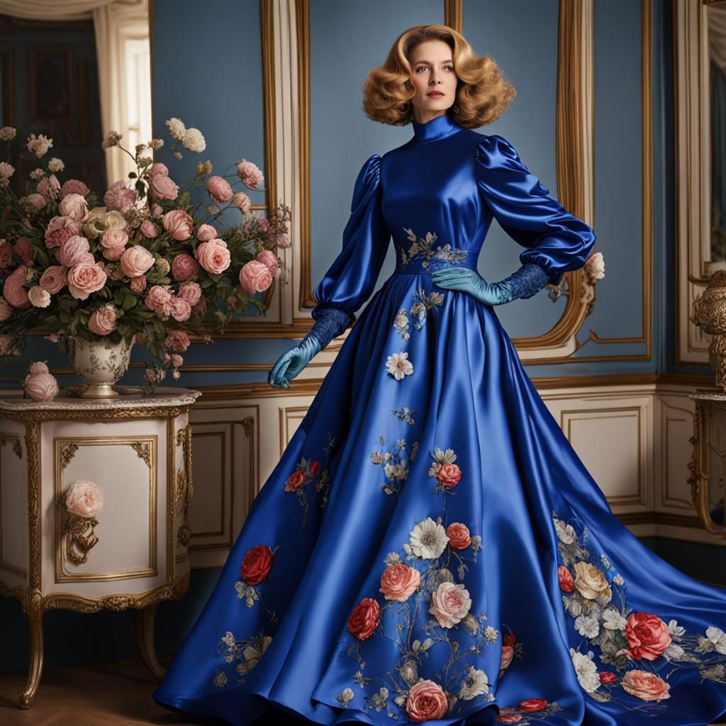 Satin Wonderland Inspired by Botticelli, Digital Art