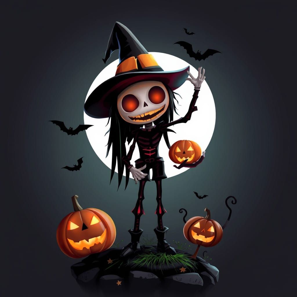 halloween --ar 1:2 --personalize yruxpc2 --stylize 750 --v 6...