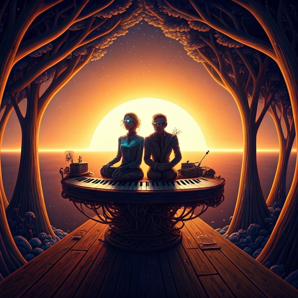 Cosmic Surrealist Poetry in a Nebula Galaxy