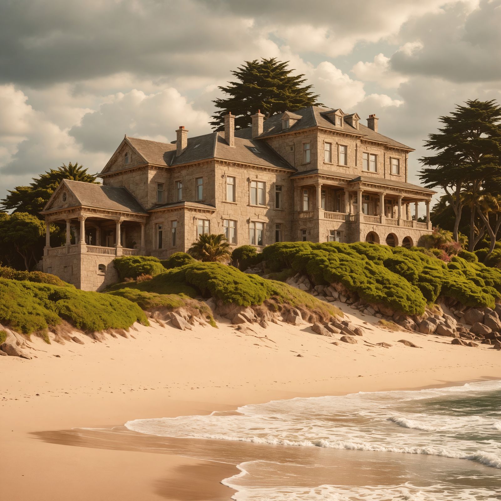 Surreal Seaside Estate in Cinematic HDR