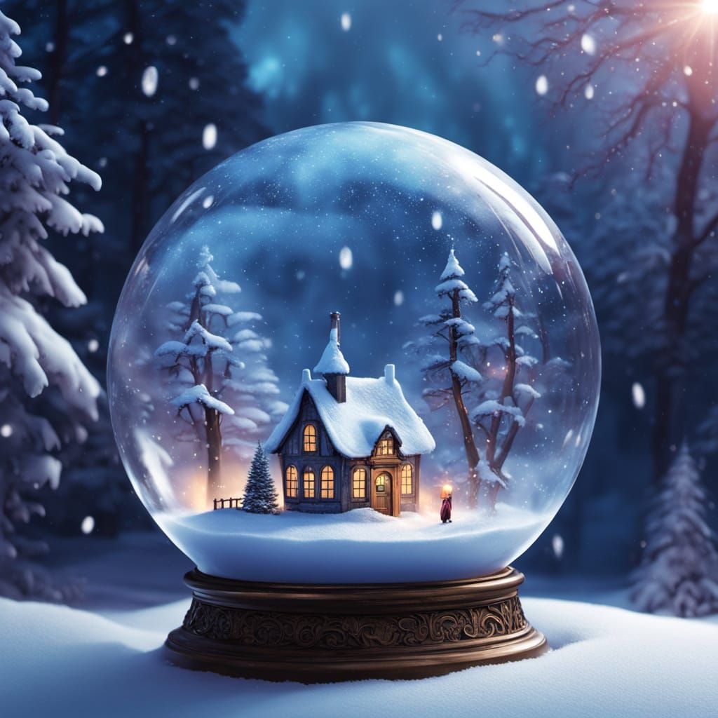 Snow White's Magical New Year Inside a Snow Globe