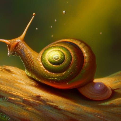 Detailed Snail in Volumetric Lighting