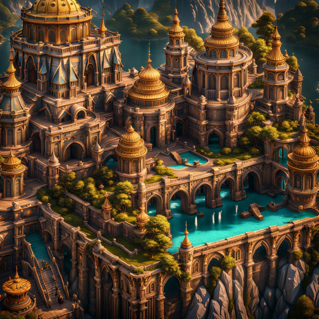 Fantastical Matte Painting in Deep Color