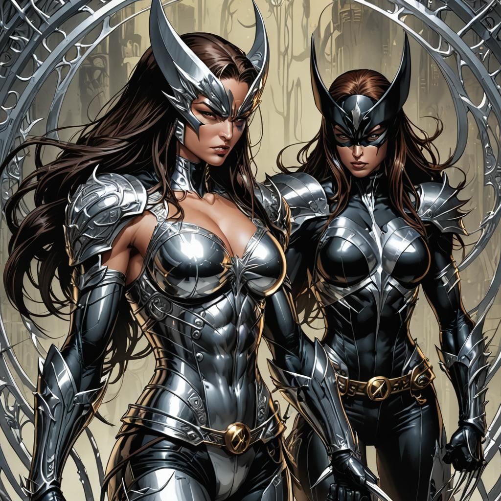Wolverine vs Witchblade: Anime-Style Confrontation