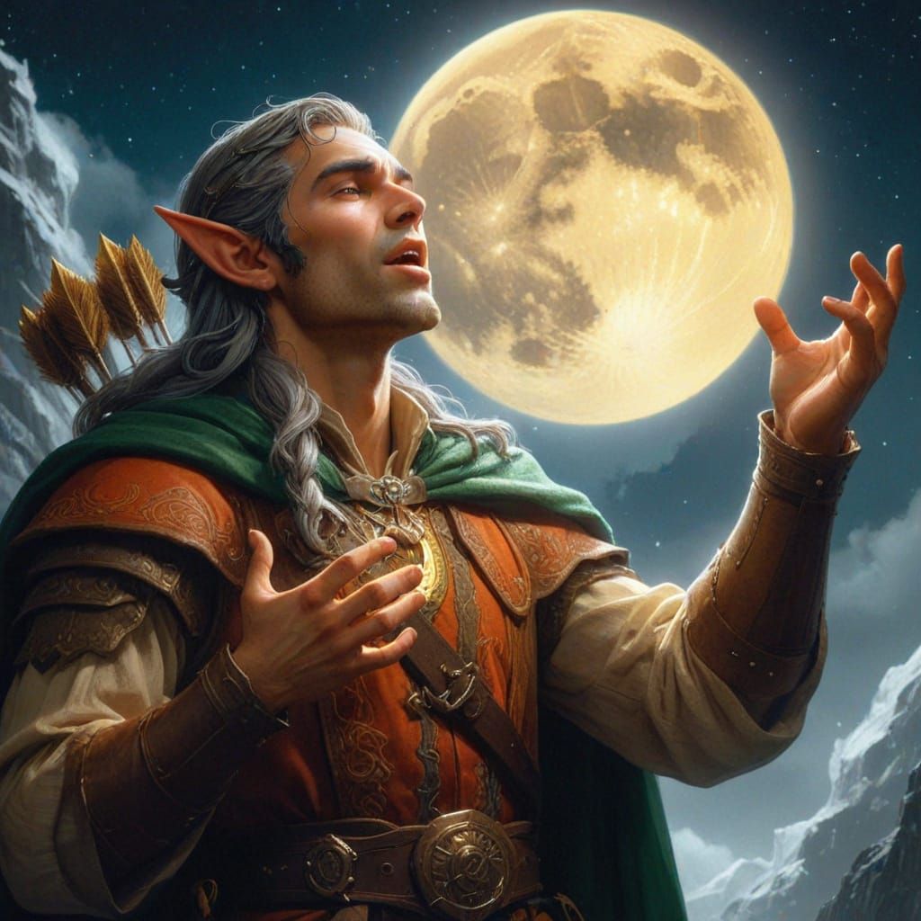 Moonlit Elf in Triadic Colors