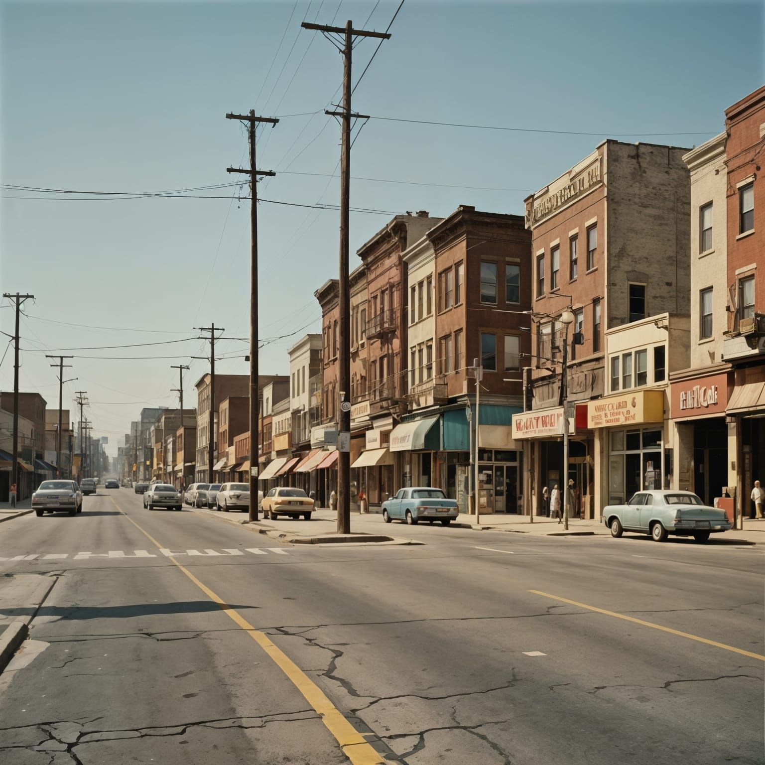 1970s Style City Street Photography