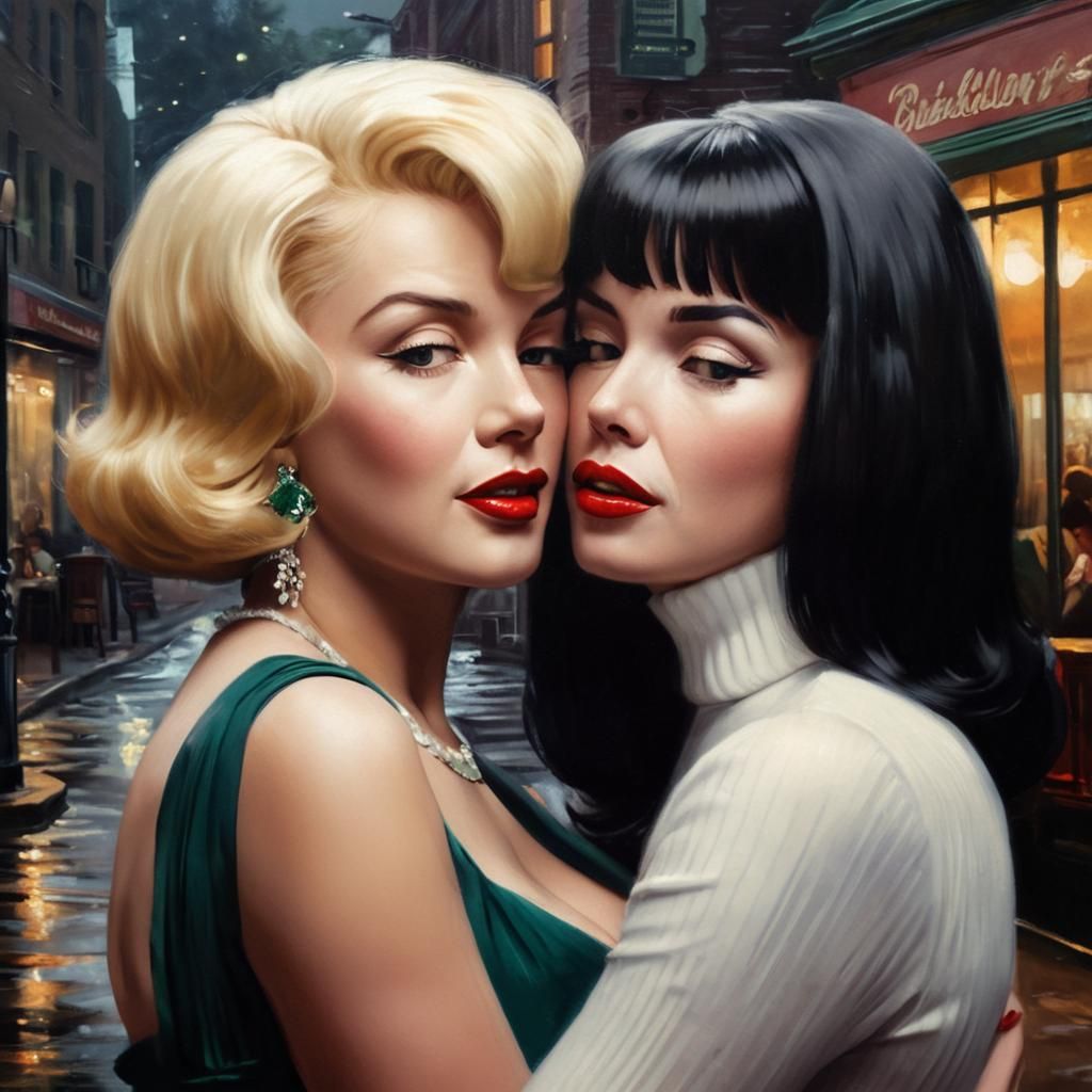 Romantic Reflections on a Hollywood Night in Impressionist O...