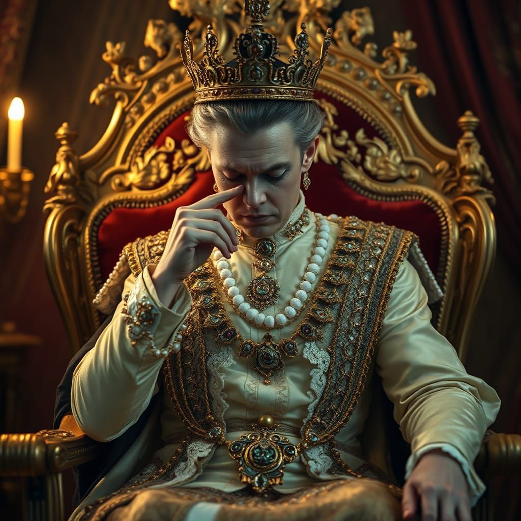 Monarch Picking Nose in Hyperrealistic HDR Image