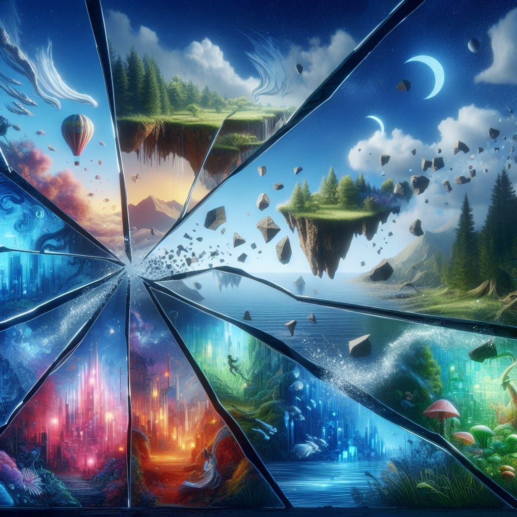 Shattered Glass Reveals Fantasy Worlds