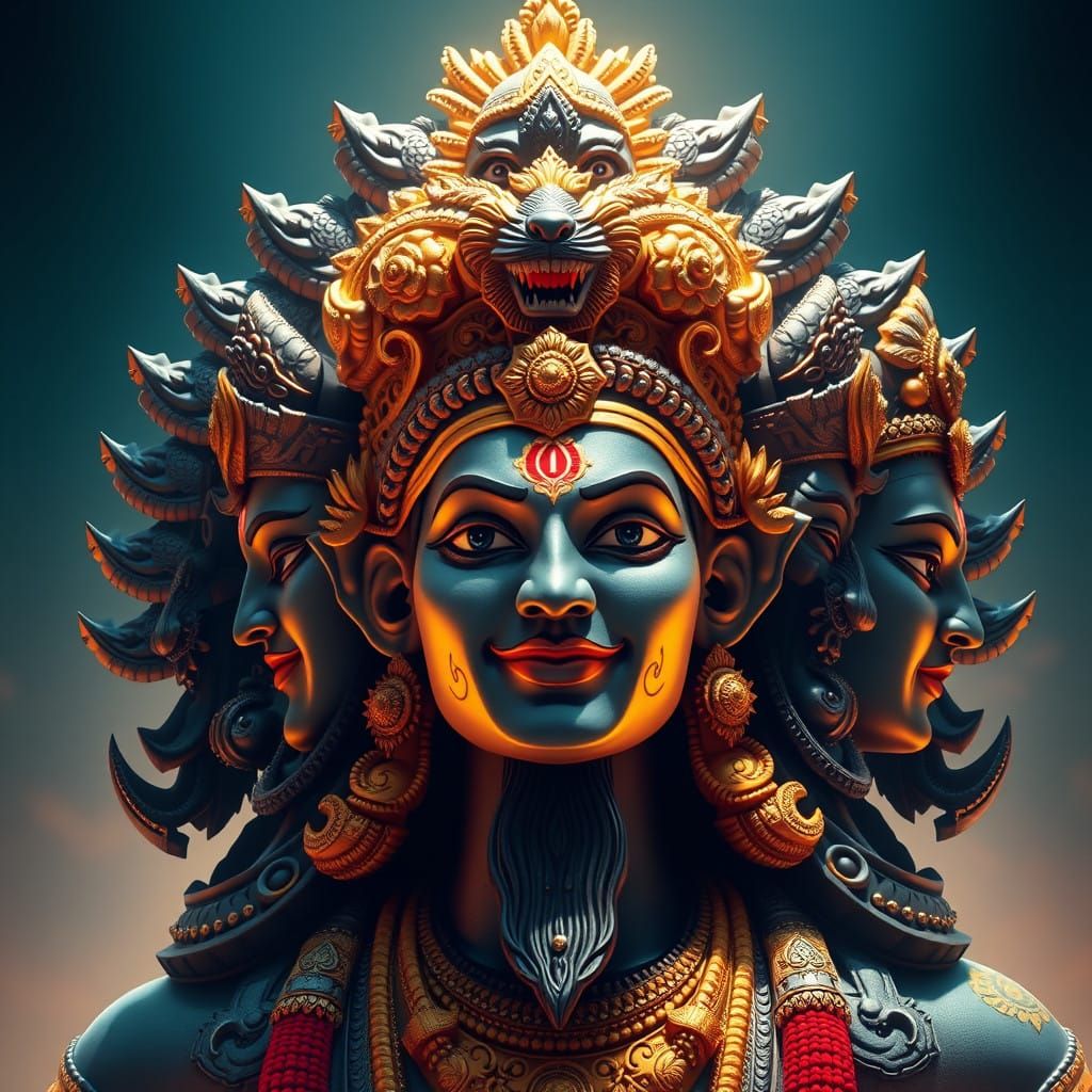 Divine Vishnu Structure Radiates Elegance and Power in Ancie...