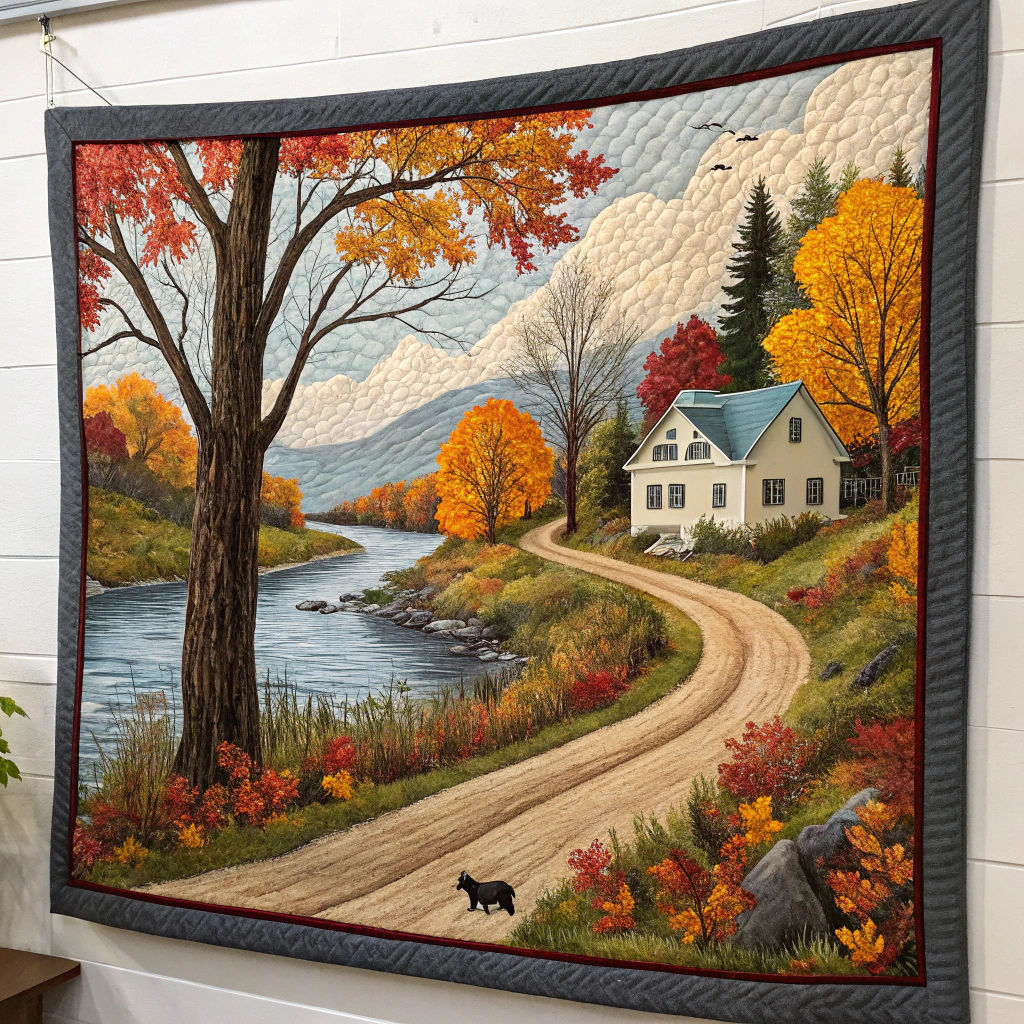 Autumn landscape in Texuur tapestry