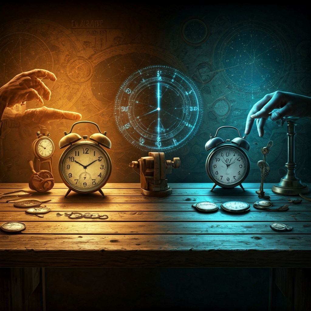 Evolution of Timekeeping in Detailed Matte Painting