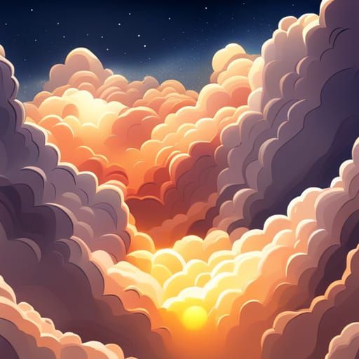 Golden Bubbles in Comic Clouds