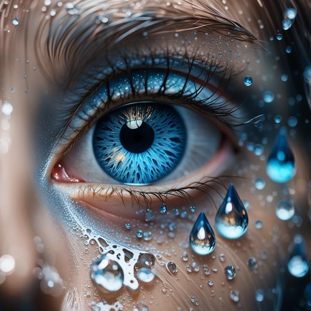 Angelic Tears: Hyperdetailed Art Nouveau Photography