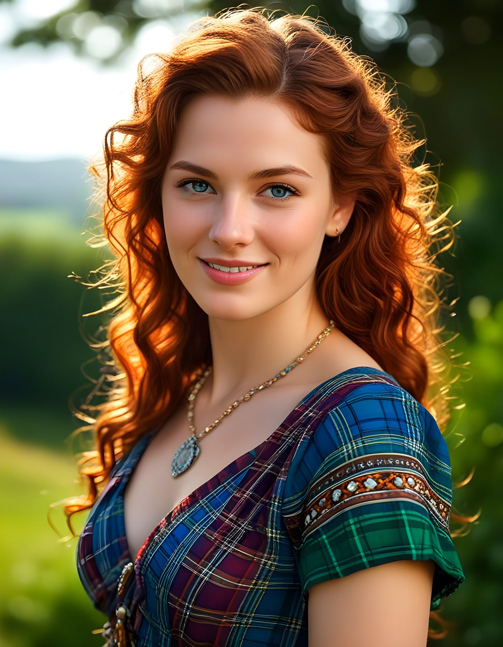 Cosmic Beauty in Highland Finery