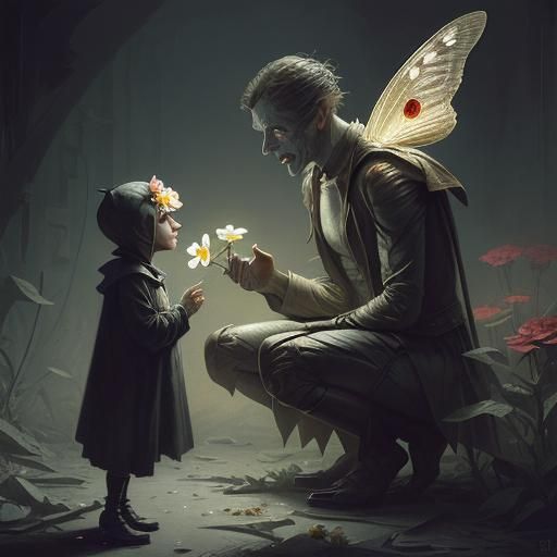 Mothman's Ominous Gift to Terrified Child