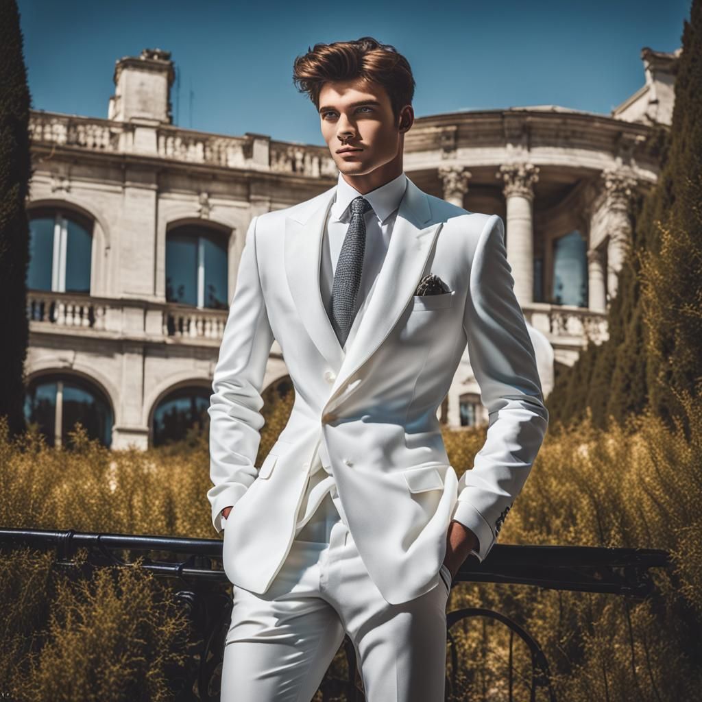 Elegant Couple in Luxurious Setting: Matte Painting