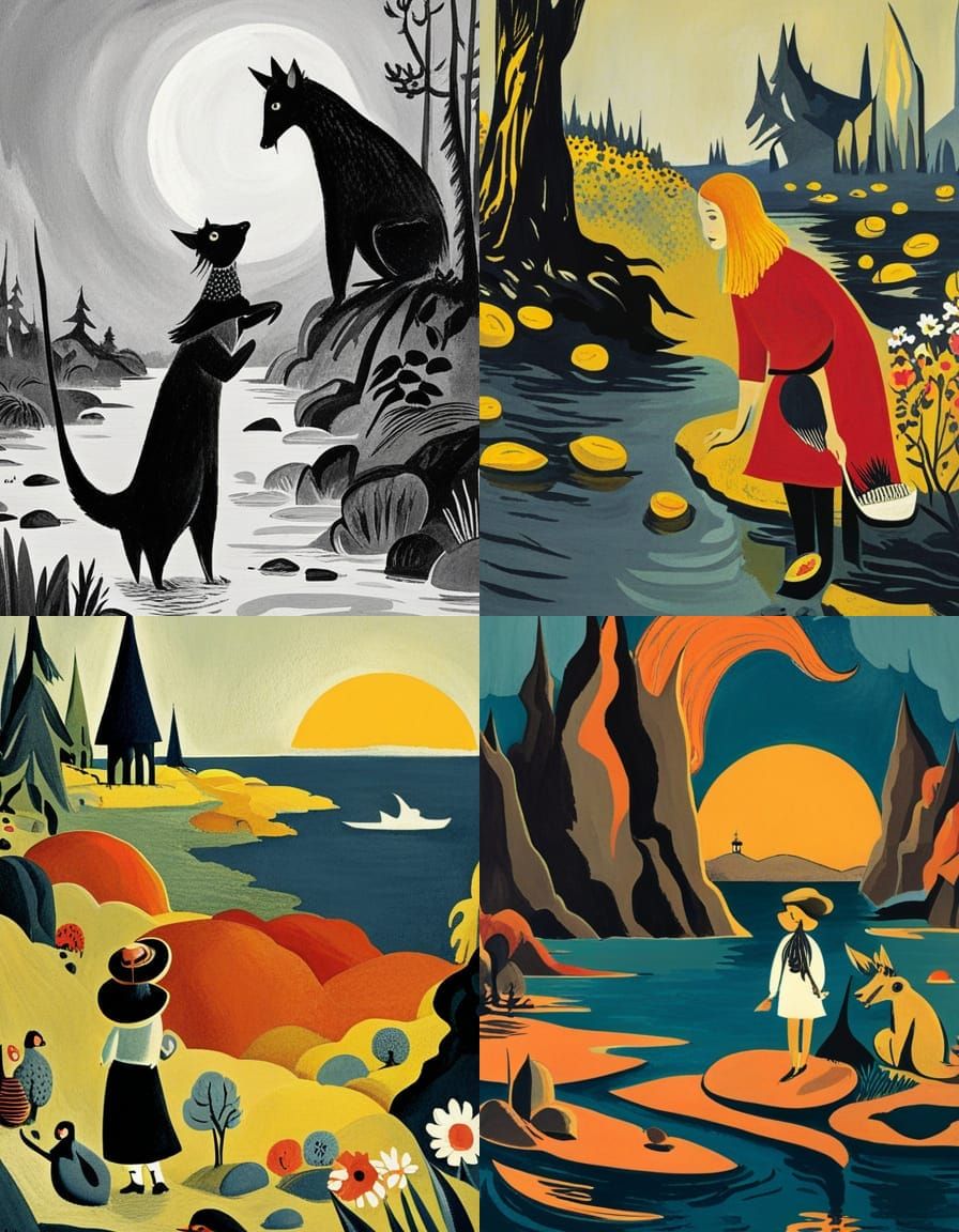 Character in Tove Jansson Style