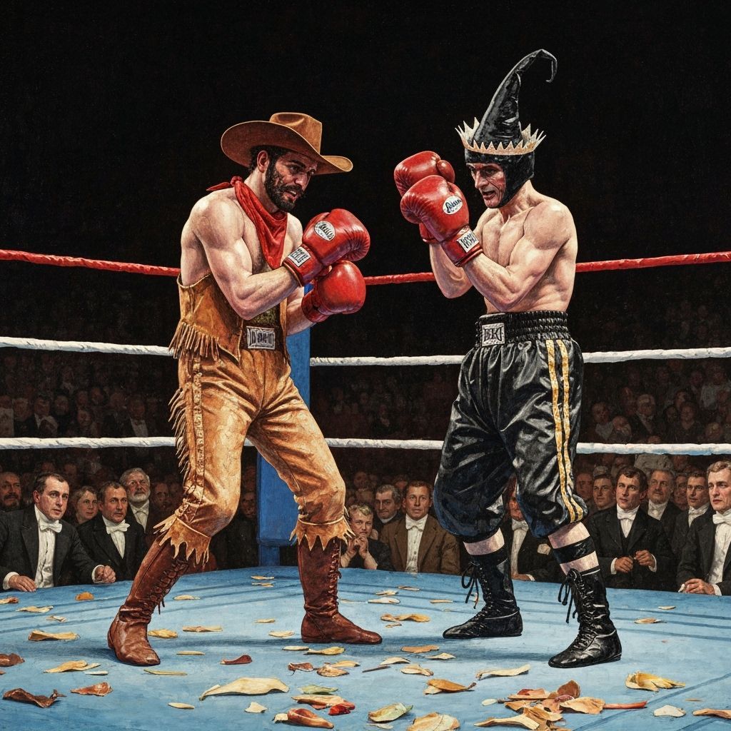 Halloween Boxing Match in Costume
