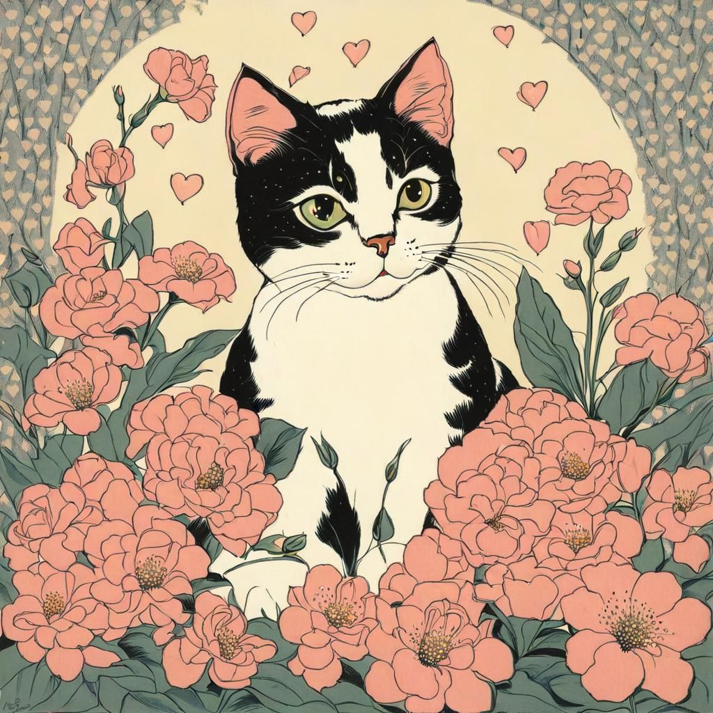 Whimsical Cartoonist at Work