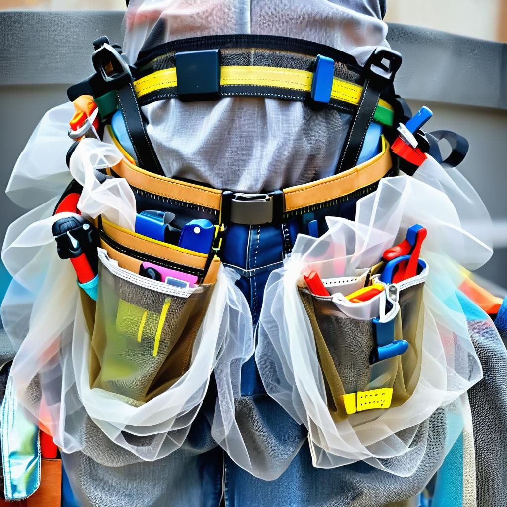 Tulle Construction Tool Belt: An AI Creation